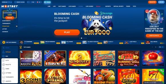 Nagrody i promocje w MostBet w kasynie internetowym